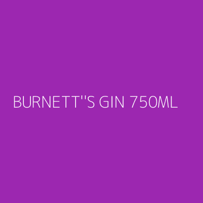 Product BURNETT''S GIN 750ML