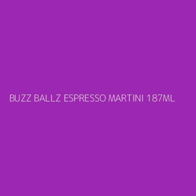 Product BUZZ BALLZ ESPRESSO MARTINI 187ML