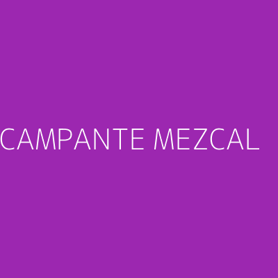 Product CAMPANTE MEZCAL