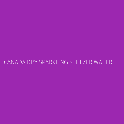 Product CANADA DRY SPARKLING SELTZER WATER