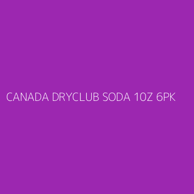 Product CANADA DRYCLUB SODA 10Z 6PK