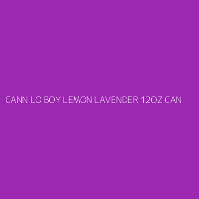Product CANN LO BOY LEMON LAVENDER 12OZ CAN