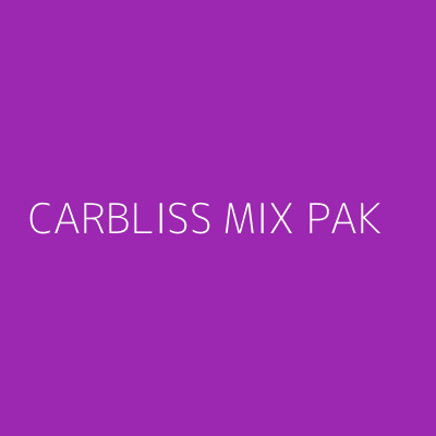 Product CARBLISS MIX PAK