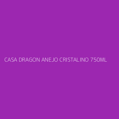 Product CASA DRAGON ANEJO CRISTALINO 750ML