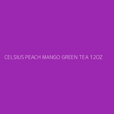 Product CELSIUS PEACH MANGO GREEN TEA 12OZ