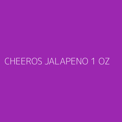 Product CHEEROS JALAPENO 1 OZ