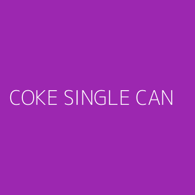 Product COKE SINGLE CAN