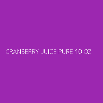 Product CRANBERRY JUICE PURE 10 OZ