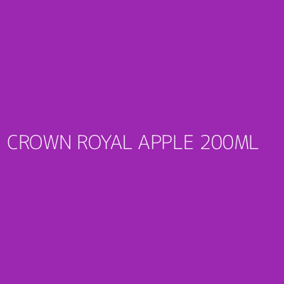 Product CROWN ROYAL APPLE 200ML