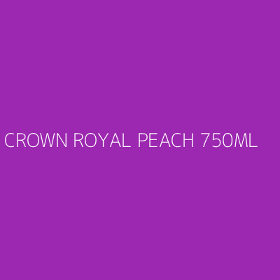 Product CROWN ROYAL PEACH 750ML