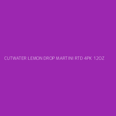 Product CUTWATER LEMON DROP MARTINI RTD 4PK 12OZ