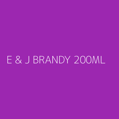 Product E & J BRANDY 200ML