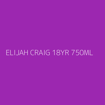 Product ELIJAH CRAIG 18YR 750ML