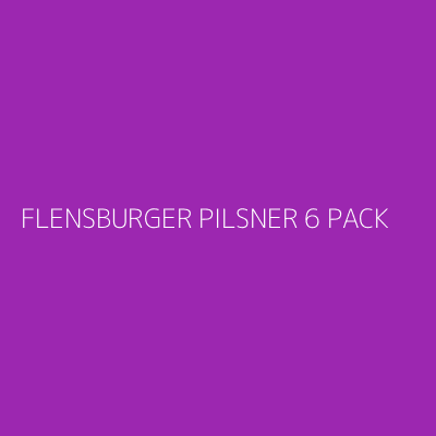 Product FLENSBURGER PILSNER 6 PACK