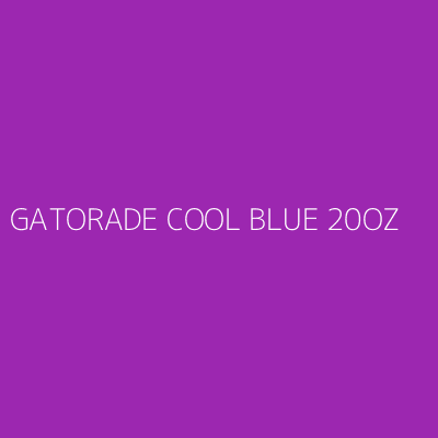 Product GATORADE COOL BLUE 20OZ