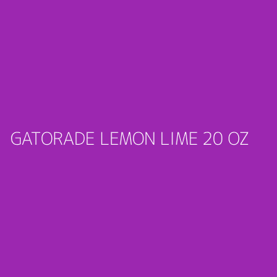 Product GATORADE LEMON LIME 20 OZ