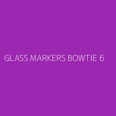 Product GLASS MARKERS BOWTIE 6