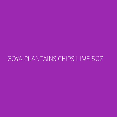Product GOYA PLANTAINS CHIPS LIME 5OZ