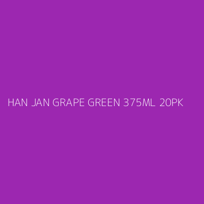 Product HAN JAN GRAPE GREEN 375ML 20PK