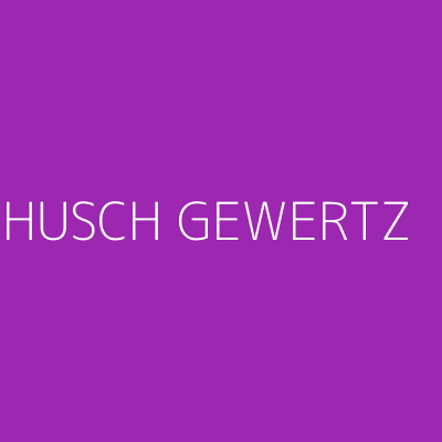 Product HUSCH GEWERTZ