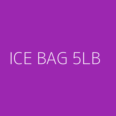 Product ICE BAG 5LB
