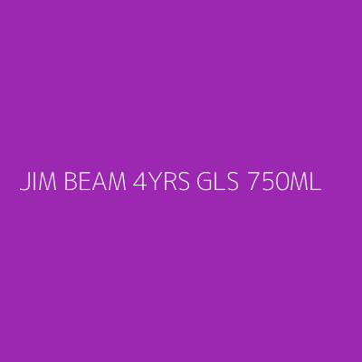 Product JIM BEAM 4YRS GLS 750ML