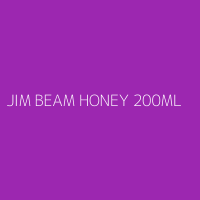 Product JIM BEAM HONEY 200ML