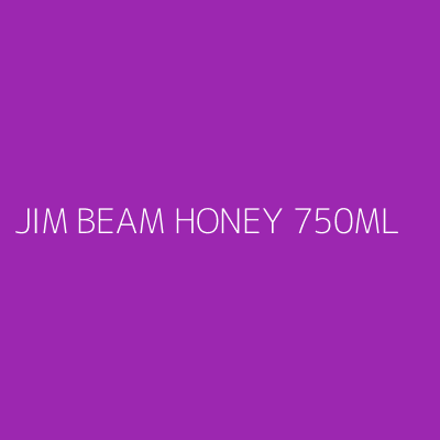 Product JIM BEAM HONEY 750ML