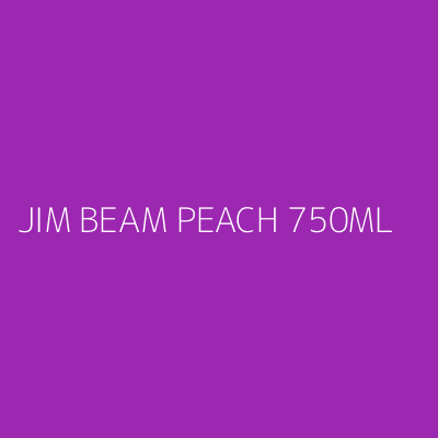 Product JIM BEAM PEACH 750ML