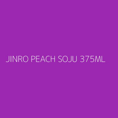 Product JINRO PEACH SOJU 375ML