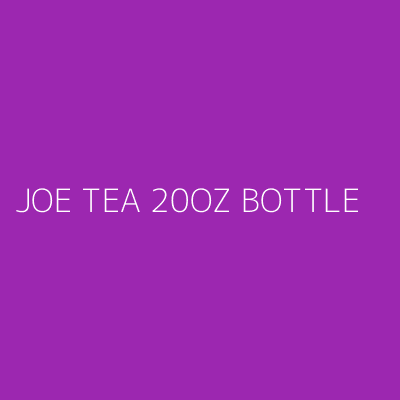 Product JOE TEA 20OZ BOTTLE