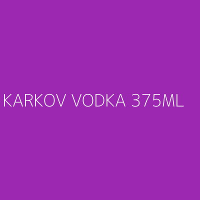 Product KARKOV VODKA 375ML