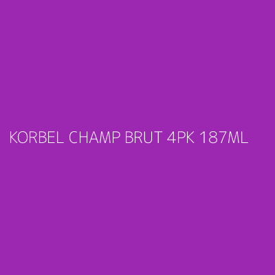 Product KORBEL CHAMP BRUT 4PK 187ML