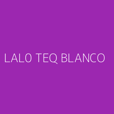Product LAL0 TEQ BLANCO