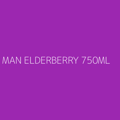 Product MAN ELDERBERRY 750ML