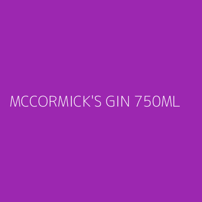 Product MCCORMICK'S GIN 750ML