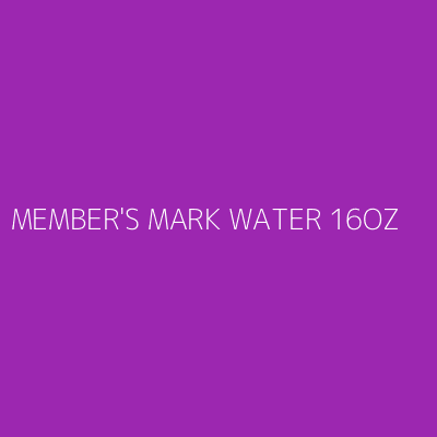 Product MEMBER'S MARK WATER 16OZ