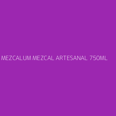 Product MEZCALUM MEZCAL ARTESANAL 750ML