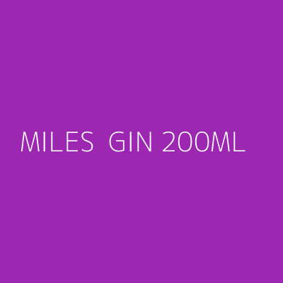 Product MILES  GIN 200ML