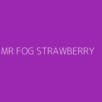 Product MR FOG STRAWBERRY