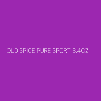 Product OLD SPICE PURE SPORT 3.4OZ