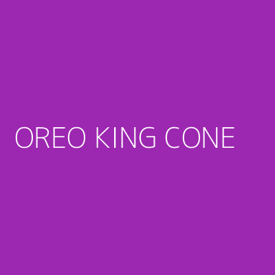 Product OREO KING CONE 