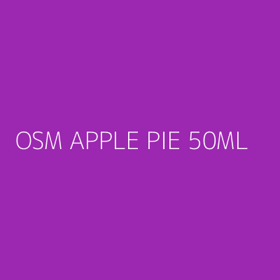 Product OSM APPLE PIE 50ML