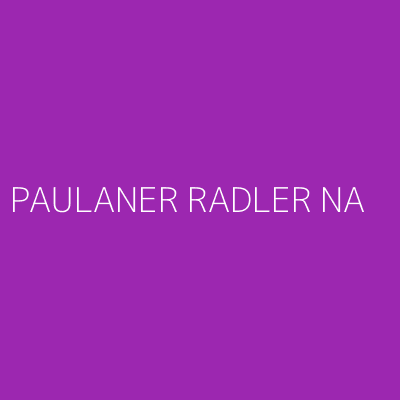 Product PAULANER RADLER NA