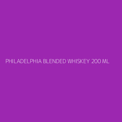 Product PHILADELPHIA BLENDED WHISKEY 200 ML