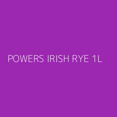 Product POWERS IRISH RYE 1L