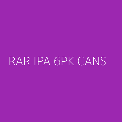 Product RAR IPA 6PK CANS