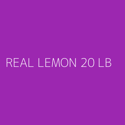 Product REAL LEMON 20 LB