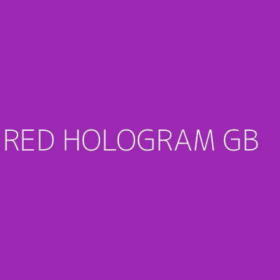 Product RED HOLOGRAM GB