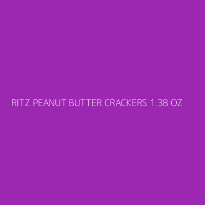 Product RITZ PEANUT BUTTER CRACKERS 1.38 OZ